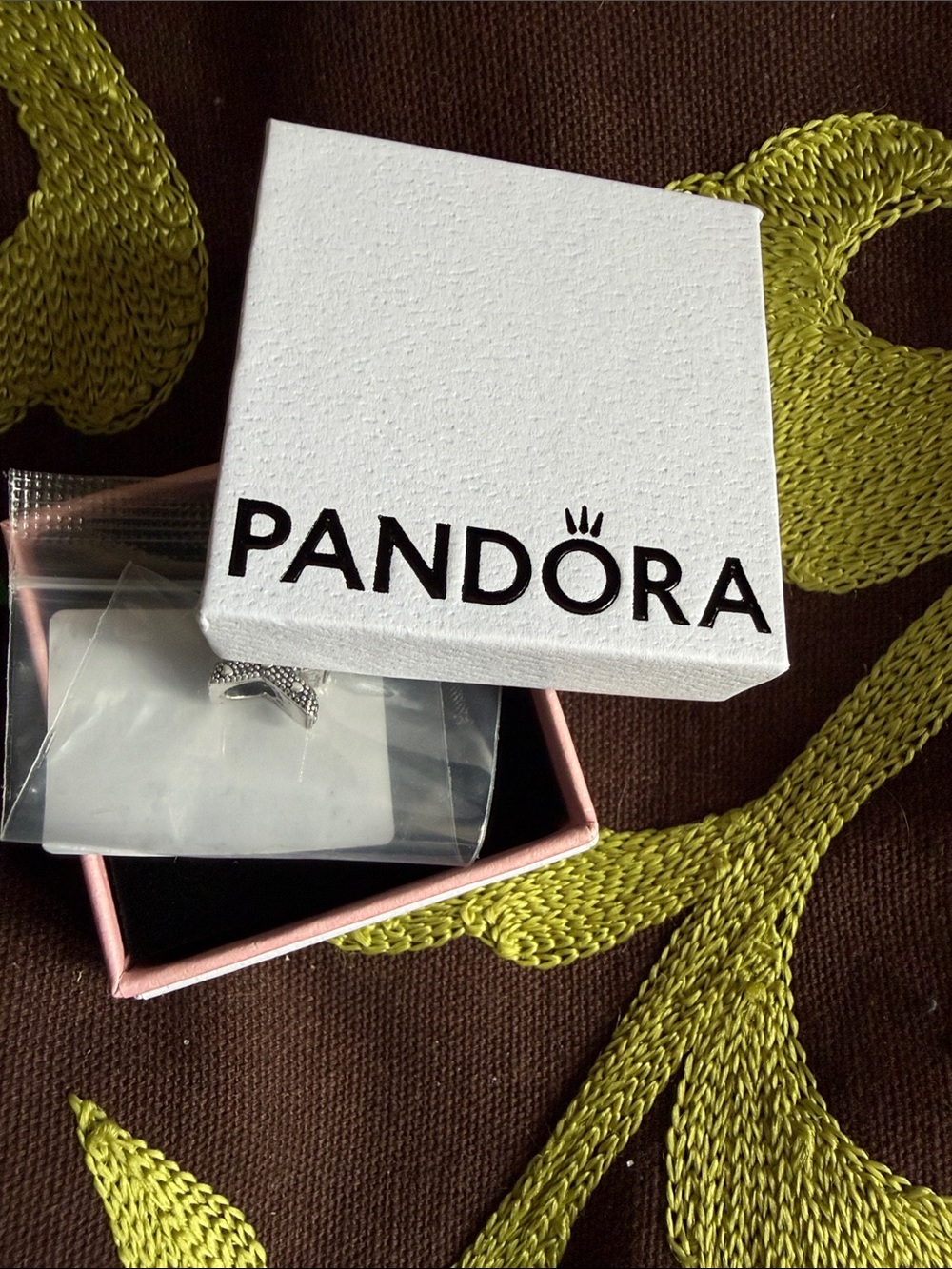 Pandora Silver Sparkling Clip Charm Bracelet Accent